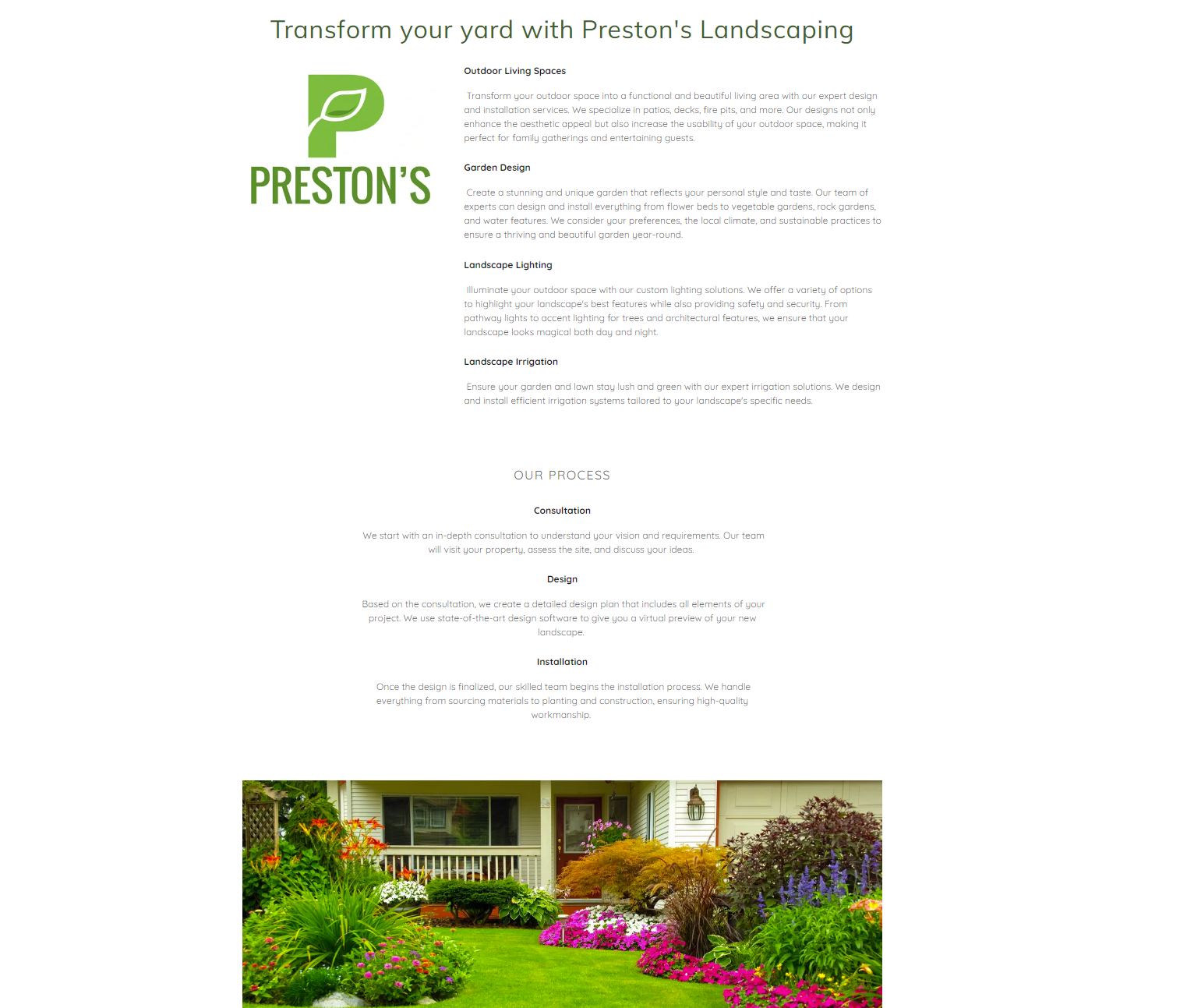 Prestons Landscaping Service